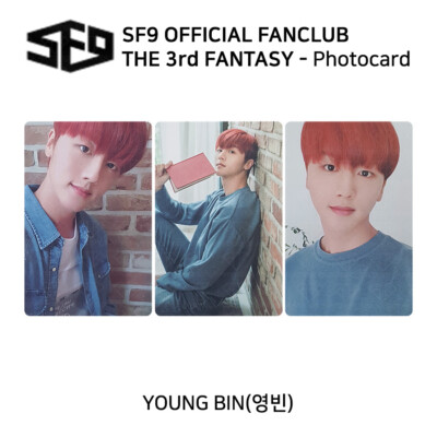 SF9 Fan Club Fantasy 3rd term Official Photocard Member Set 3PCS