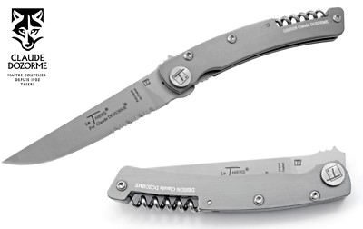 Claude Dozorme Taschenmesser Le Thiers Opener CH Aluminium mit 9 cm Stahlklinge