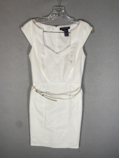 Etcetera White Cap Sleeve Dress Side Zipper P...