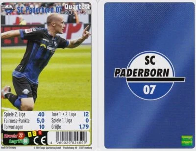 TEEPE SC Paderborn Quartett Kartenspiel 2019 / 2020 Karten Fußball Bundesliga Neu OVP
