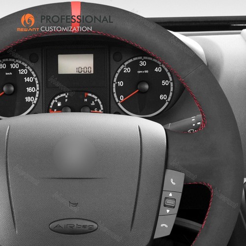 MEWANT Custom Suede Car Steering Wheel Cover for Peugeot Boxer Citroen Relay Ram - Bild 4 von 10