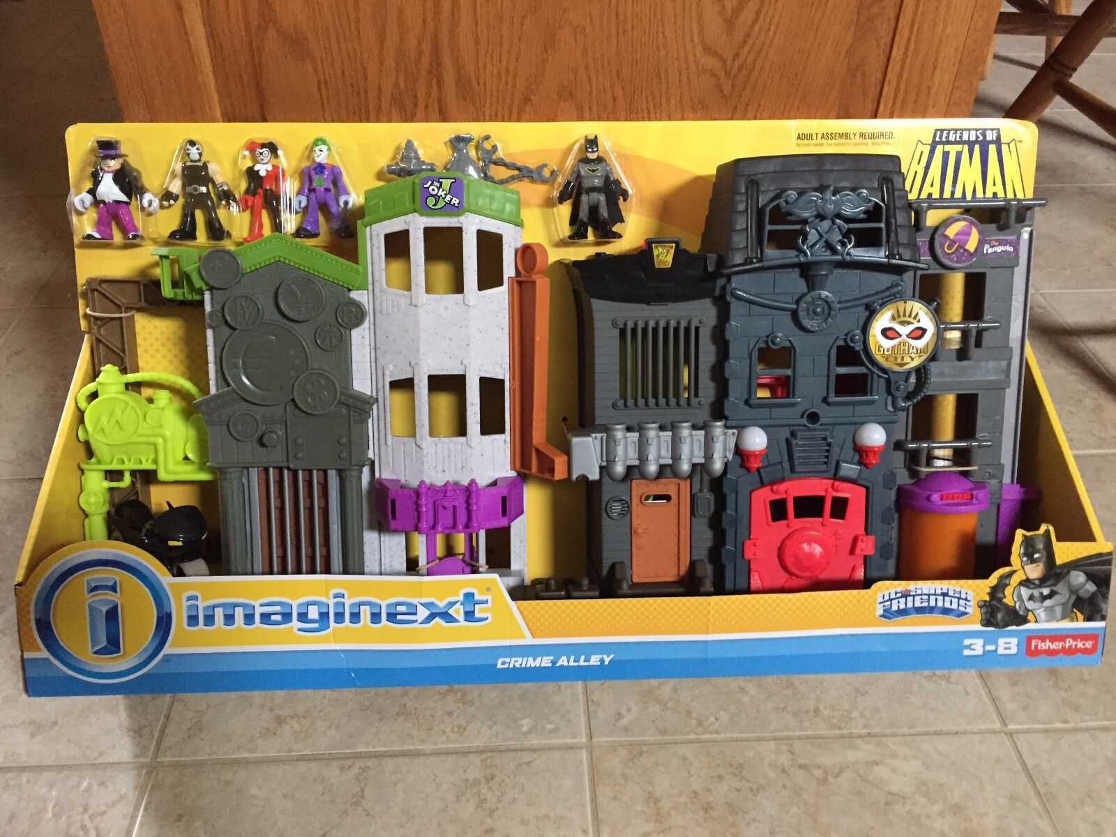 Fisher Price Imaginext Legends of Batman Crime Alley 5 Figure Set Gotham City