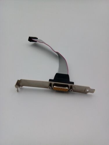 VINTAGE GAME PORT DB15 PIN BRACKET MOUNT - 16 Pin HEADER JOYSTICK