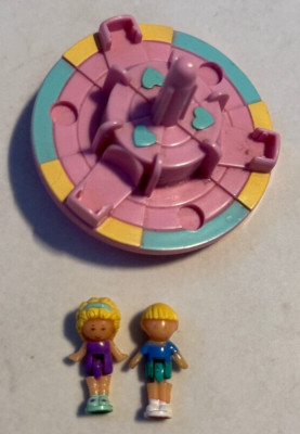 POLLY POCKET Merry Go Round BLUEBIRD 1993 Vintage Komplett Karussel keine Dose