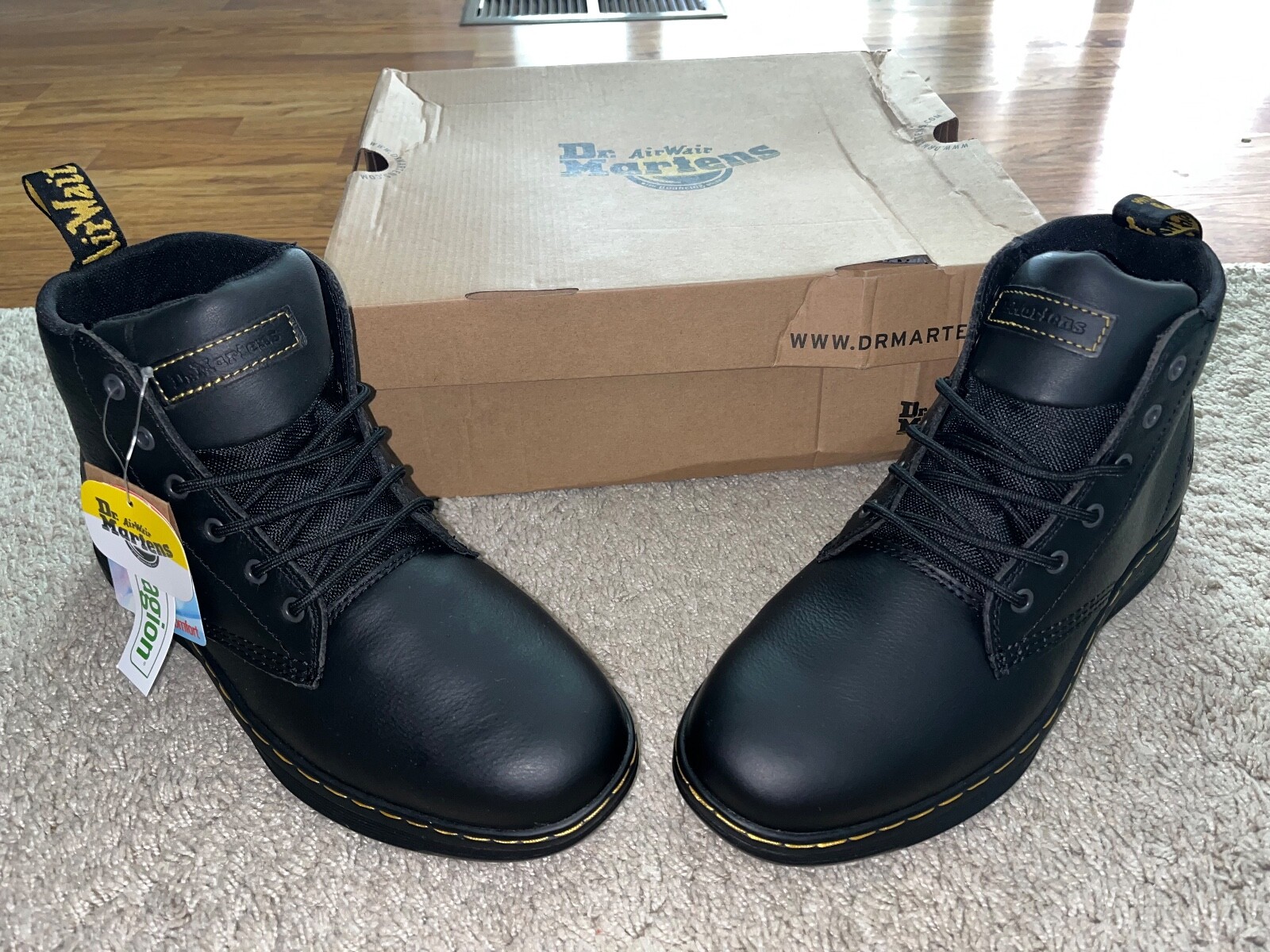 NIB Dr Martens Amwell SR Newark black boots men's 11 women's 12 eBay