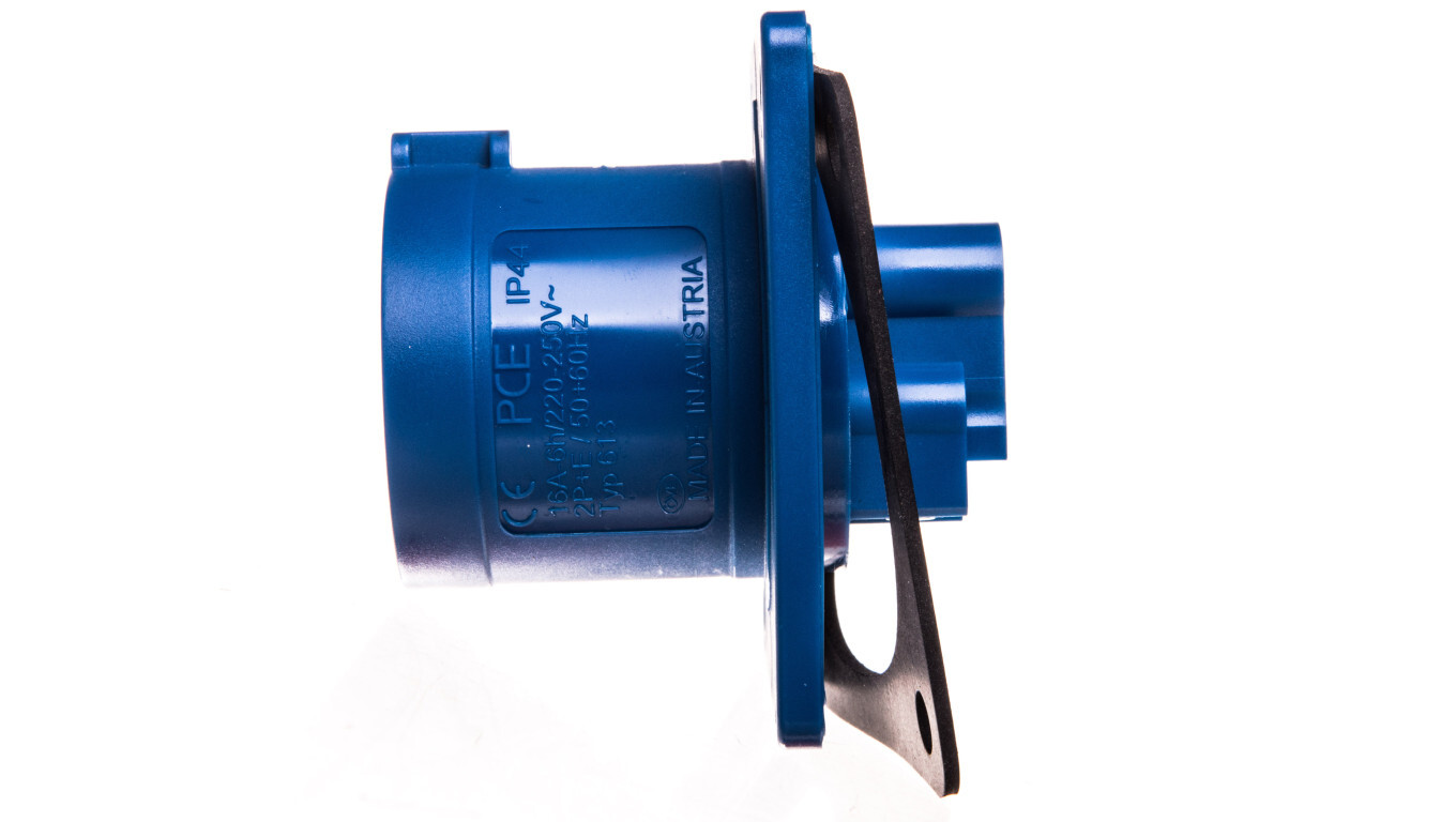 Panel plug 16A 3P 230V blue IP44 613-6 /T2UK