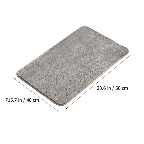 Non-slip Mat Polyester Floor Rug Entryway Bath Super Absorbent Bathroom - Imagen 8 de 12