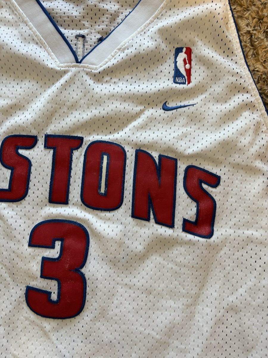 Nike Team NBA Detroit Pistons #3 Ben Wallace Jersey Mens XL +2