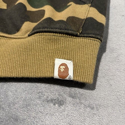 Sweat à capuche femme BAPE A singe de bain requin camouflage moyen fermeture éclair complète streetwear créateur - Photo 3/10