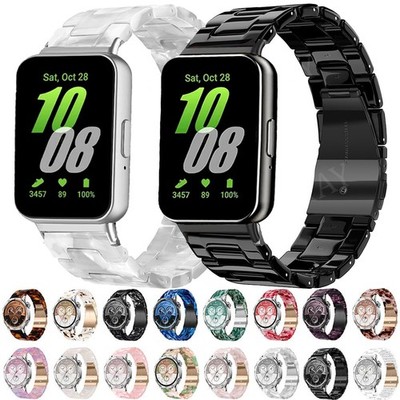 Luxus Harz Resin Uhrenarmband für Samsung Galaxy Fit 3 SM-R390 Ersatz Armband