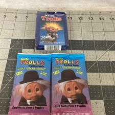 VTG 1992 NORFIN TROLLS PLAYING CARDS COMPLETE DECK 2 Trolls Trading Cards Packs
