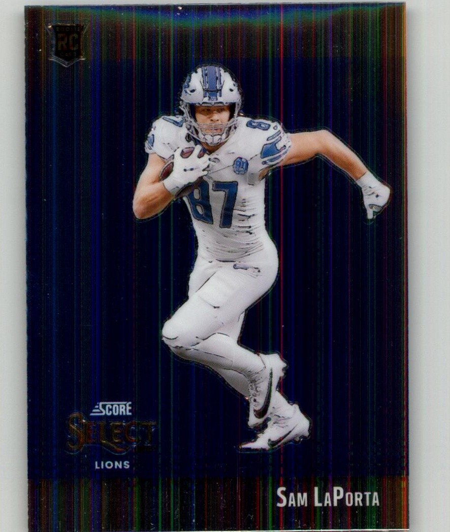 2023 Panini Select Sam LaPorta Score Select Throwback #STW-SLA Detroit Lions