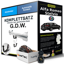 Anhängerkupplung abnehmbar für ALFA ROMEO Stelvio +E-Satz NEU AHK