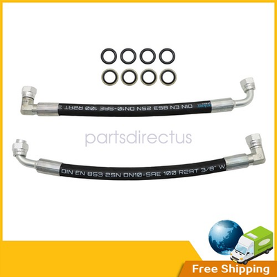 #ad #ad 2x 5800psi Hydraulic Hose w 90° Fittings For John Deere AW29374 Tractor Loader $35.39