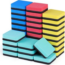 35 Pack Dry Erase Eraser, Magnetic Whiteboard Eraser Bulk, Small White Board