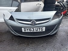 VAUXHALL ASTRA 2013 FRONT BUMPER SILVER Z179