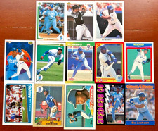 Bo Jackson LOT of 13 Baseball and Football Cards Rookies Inserts Collect-a-Books