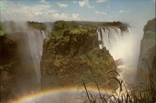 Victoria Falls Zimbabwe Cataract Island vintage unposted postcard p316
