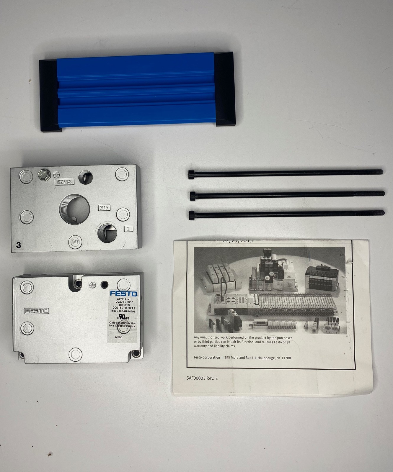 FESTO Manifold Valve Terminal End Plates CPV14-EPR & CPV14-EPL-G 162549 162546