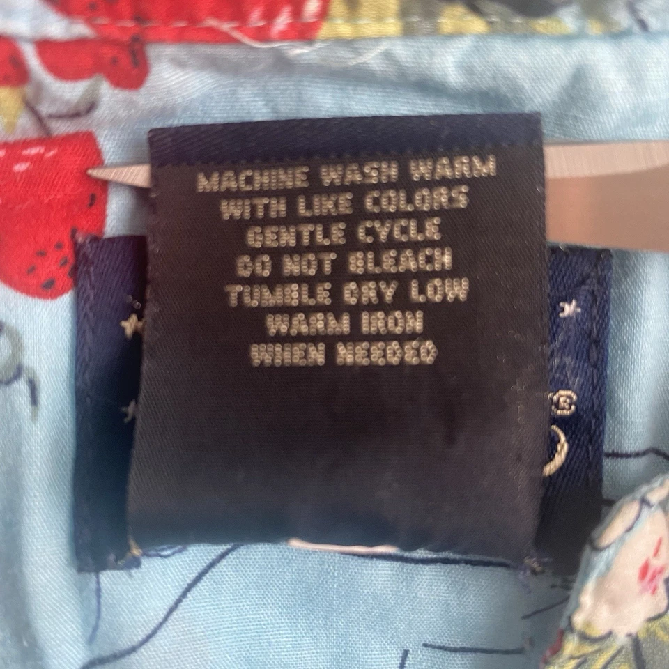 Camiseta pijama feminina Nick & Nora tamanho XXL morango azul vermelha algodão - Imagem 4 de 4