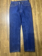 Vintage 80s Levis 501 selvage Shrink To Fit Jeans Mens Sz 32x31 Dark Wash Rare