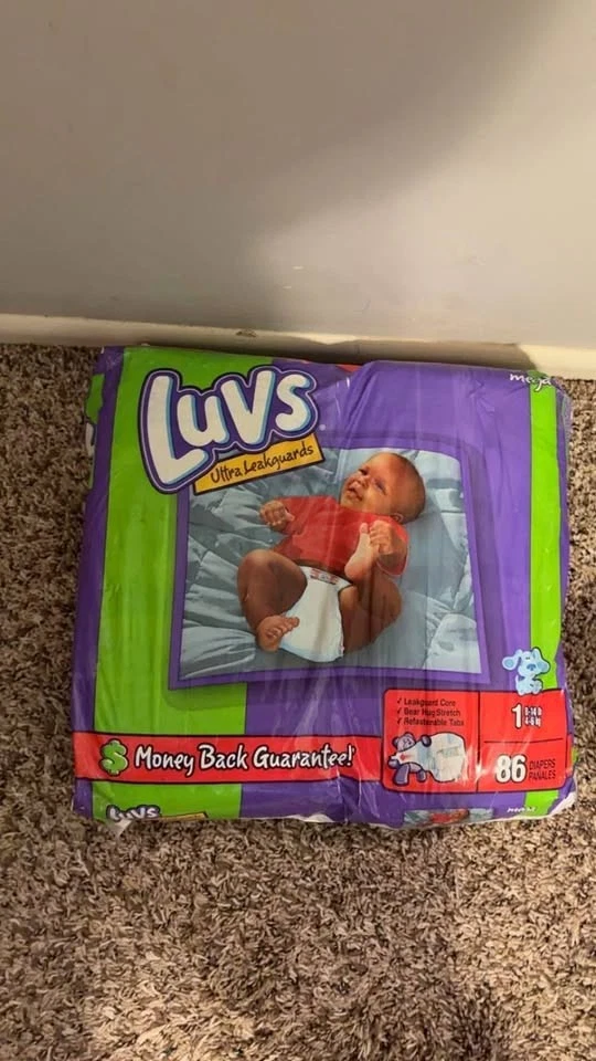 Vintage Blues clues luvs diapers size 1