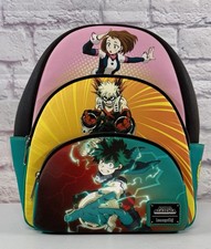 Loungefly My Hero Academia Triple Pocket Mini Backpack Gently Used