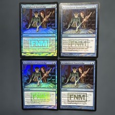Mtg Accumulated Knowledge Foil Fnm Set Of 4
