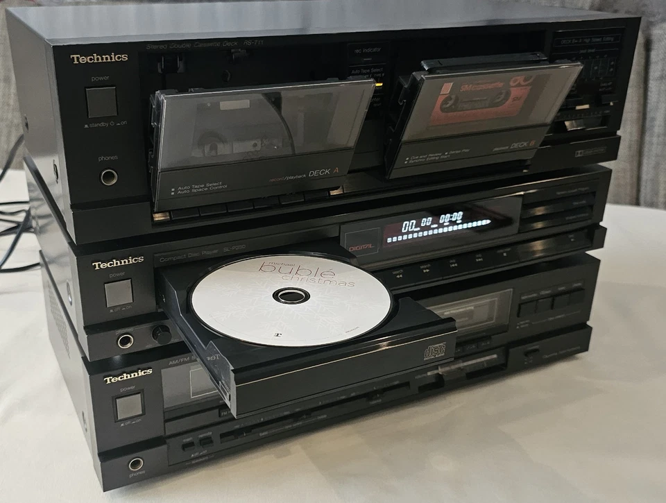 TECHNICS SA-190 / SL-P200 / RS-T11, RaRe, Sistema HiFi, Giappone, Vintage  - Immagine 4 di 4