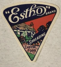 Estho Spreading Cheese Vintage Label Ephemera