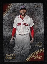 2018 Topps Tier One Prime Performers Silver Ink 9/10 David Price Auto fm5