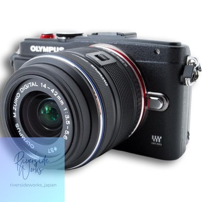 Olympus PEN Lite E-PL6 Spiegellose Kamera Kit Schwarz Gebraucht mit SD-Karte &