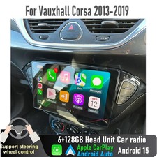 9'' Apple CarPlay Auto 6-128GB Head Unit Car radio For Vauxhall Corsa 2013-2019