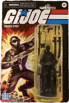 G.I. Joe 3.75 Retro Cardback Snake Eyes Walmart Exclusive Sealed