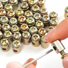 Yehveh 20 Pack Mini Bike Throttle Cable Ends Replacement End Gold