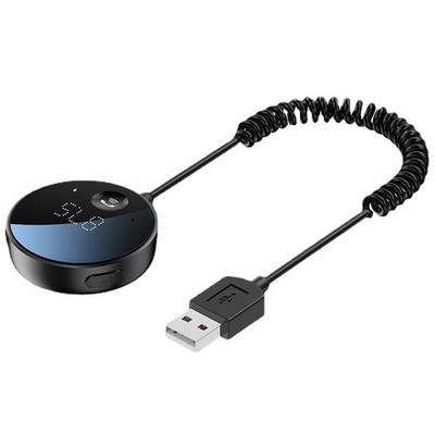 USB Bluetooth 5.0 Wireless Car FM Transmitter Aux Stereo Audio Receiver Adapter