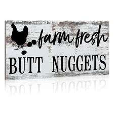 Farm Fresh Chicken Wall Decor Chicken Coop Sign Accessories Rustic Hen House De