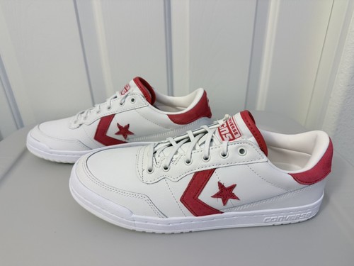 Converse Fastbreak Pro Mid Top White/Enamel Red Mens Size 9.5 A10348c New unisex