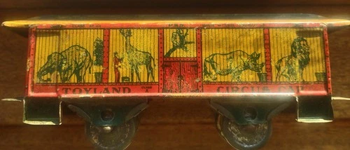 MOHAWK NONPAREIL CIRCUS CAR LITHOGRAPHED 1920s  0ga Size CHEIN