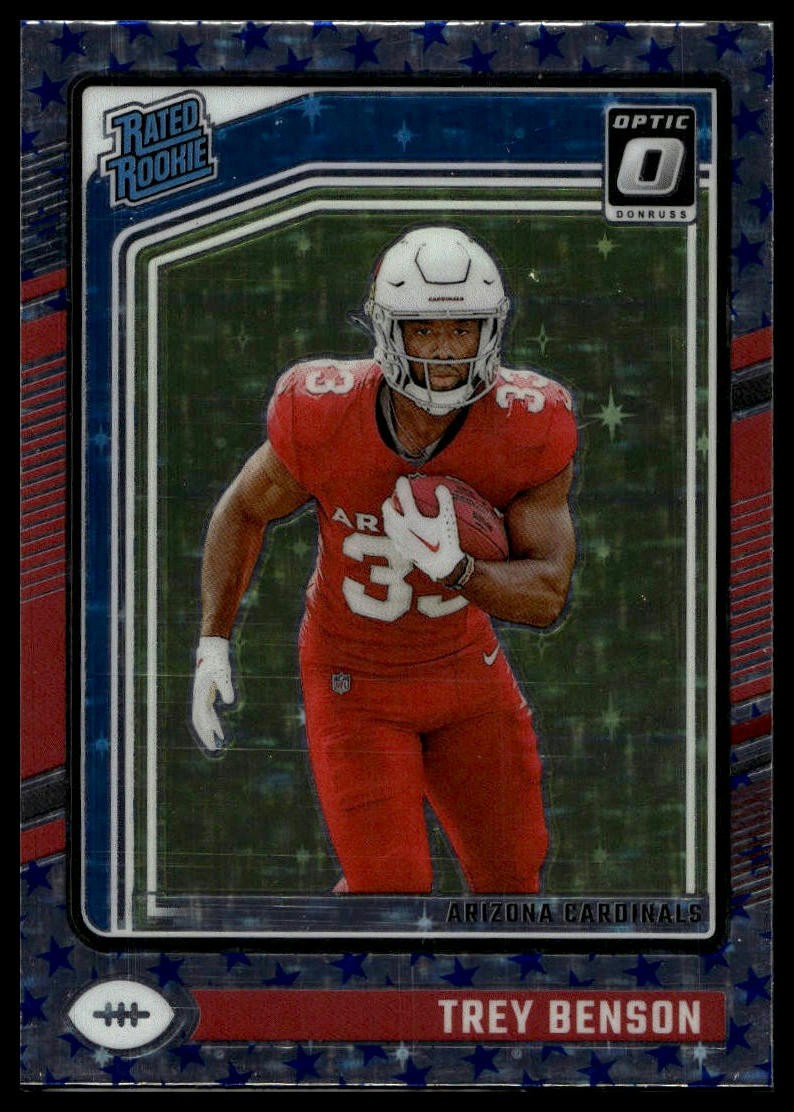 2024 Donruss Optic #293 Trey Benson Stars Rated Rookie