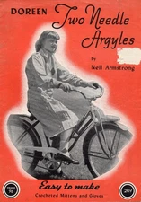 DOREEN TWO NEEDLE ARGYLES KNIT PATTERN BOOKLET vintage 1947