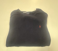 Polo By Ralph Lauren Blue KnIt Sweater Medium Size Men  s