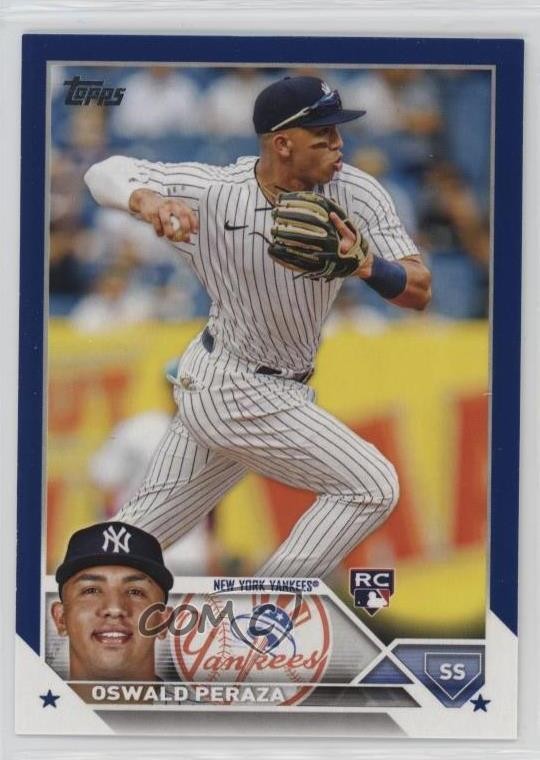 2023 Topps Series 1 Retail Royal Blue Oswald Peraza #94 Rookie RC 16o7