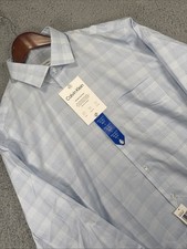 Calvin Klein Wrinkle Free Fresh Mens Dress Shirt Regular Fit 16-16.5 36/37