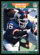 Lawrence Taylor 1989 Pro Set #292 Giants NFL READ FREE SHIPPING AutographDen