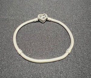 Pandora Moments Heart Clasp Snake Chain Bracelet | eBay