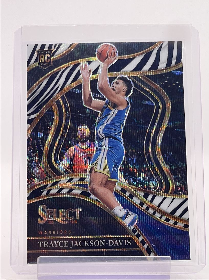 TRAYCE JACKSON-DAVIS 2023-24 SELECT COURTSIDE ROOKIE ZEBRA RC Q1076