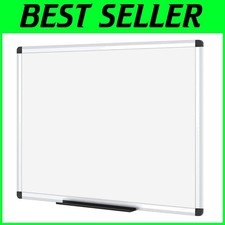 Magnetic Whiteboard 48x36, Scratch-Resistant Surface