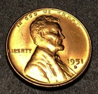 1951 D Lincoln Wheat Cent Penny BU Uncirculated