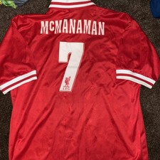 Liverpool 1996-1998 Home football Reebok Jersey #7 McManaman size 42/44